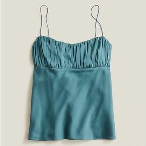 J.Crew Gathered stretch silk-blend camisole - Size 20 (NWT)
